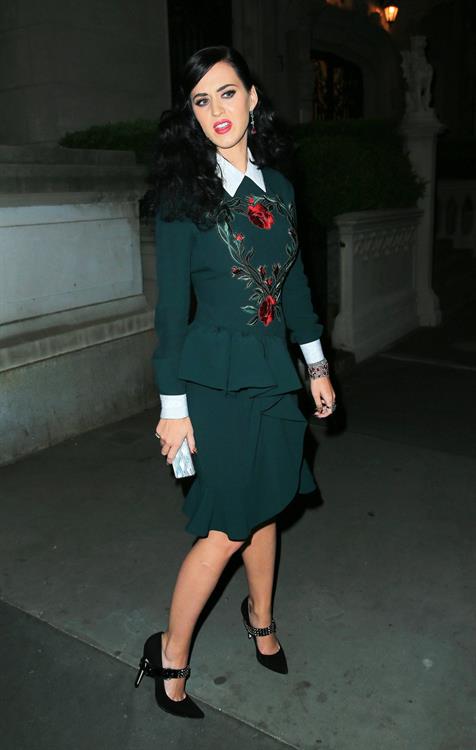 Katy Perry arrives at her secret perfume launch in New York City (May 2, 2013)