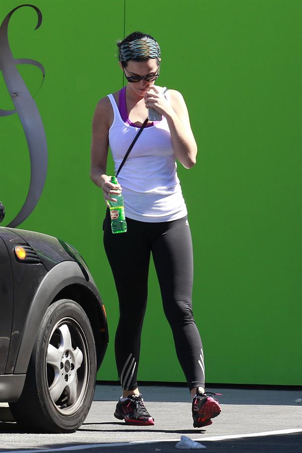 Katy Perry at the gym in Los Angeles on April 17, 2013