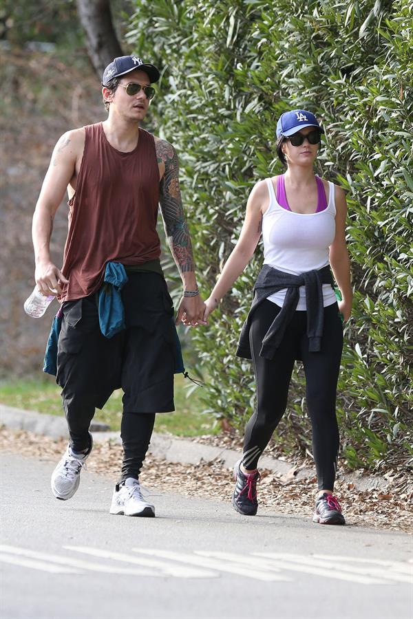 Katy Perry hiking in LA on January 31, 2013