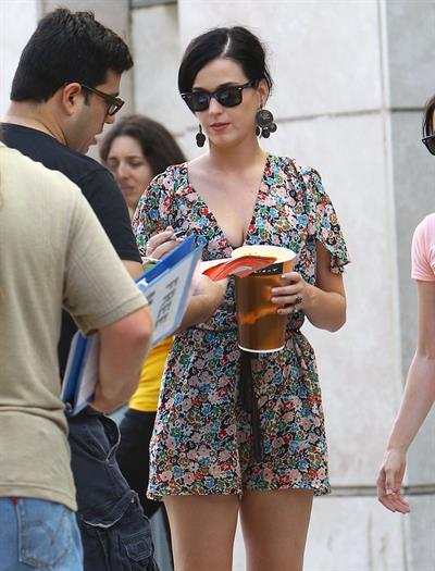 Katy Perry out at the movies with some friends at the Arclight Cinemas in Hollywood 11 August 11, 2012