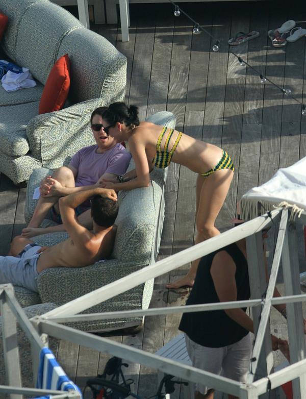 Katy Perry - In a bikini at a hotel pool in Miami July 27, 2012