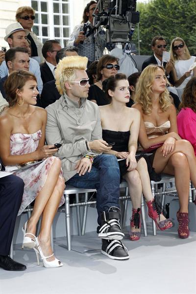 Jessica Alba at Christian Dior show during Paris fashion week 5-7-2010