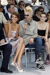 Jessica Alba at Christian Dior show during Paris fashion week 5-7-2010