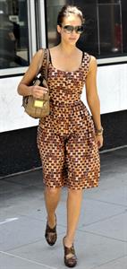 Jessica Alba heads to an afternoon meeting in Beverly Hills June 16, 2010 