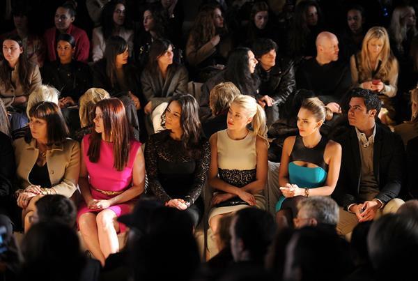 Jessica Alba Michael Kors Fall 2012 fashion show in New York on February 15, 2012 