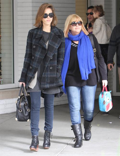 Jessica Alba out for breakfast in Beverly Hills on December 26 