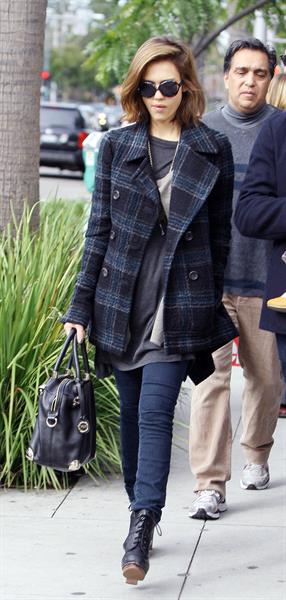 Jessica Alba out for breakfast in Beverly Hills on December 26 