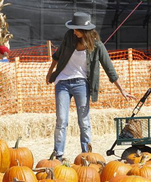Jessica Alba – at Mr Bones Pumpkin Patch 10/12/13  