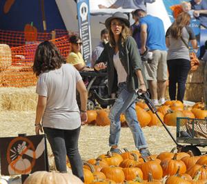 Jessica Alba – at Mr Bones Pumpkin Patch 10/12/13  