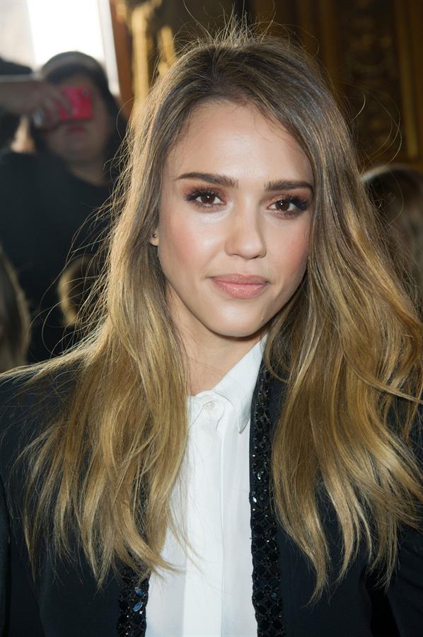 Jessica Alba Stella McCartney F/W 2013 Fashion Show in Paris 04.03.13