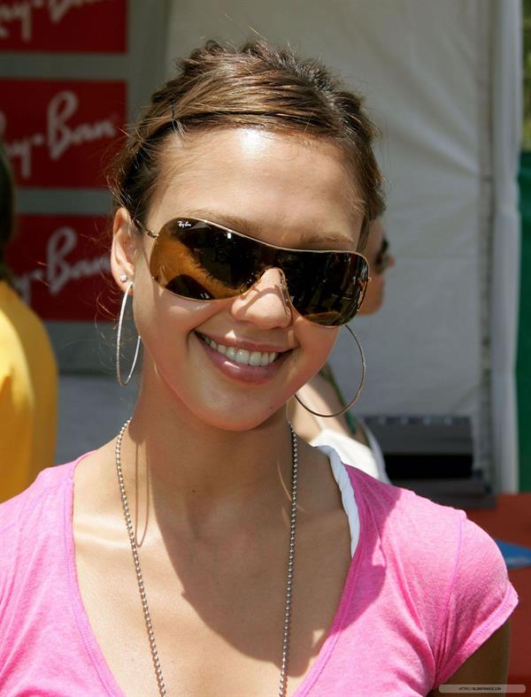 Jessica Alba - Target A Time for Heroes in LA 6/13/04 to Benefit the Elizabeth Glaser Pediatric AIDS Foundation carnival 