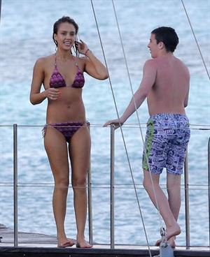 Jessica Alba bikini candids in St. Barts 4/5/13 