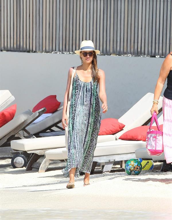 Jessica Alba bikini candids in St. Barts 4/6/13 