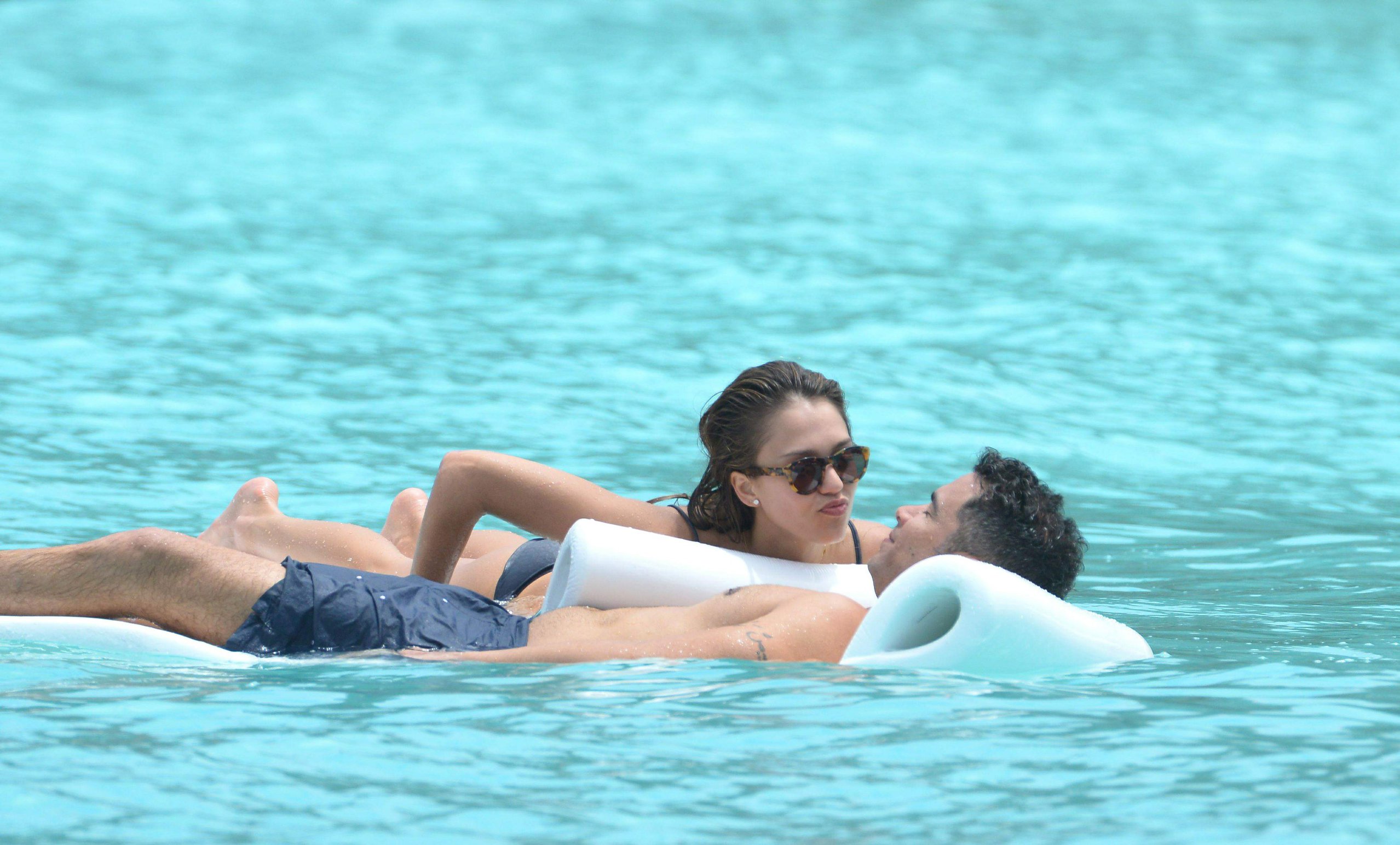 Jessica Alba bikini candids in St. Barts 4/6/13 