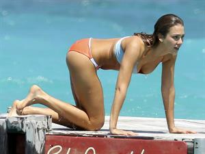 Jessica Alba  bikini candids in St. Barts 4/4/13 