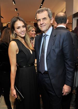 Jessica Alba at Salvatore Ferragamo Launch 12/5/12  