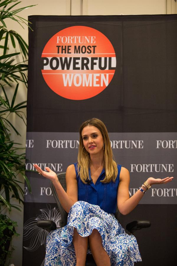 Jessica Alba  Fortune Most Powerful Women Summit in New York 10/1/12 