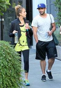 Jessica Alba  at the gym in West Hollywood 9/28/12 