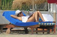 Eva Longoria Wearing a bikini on holiday in Marbella 04.08.13 