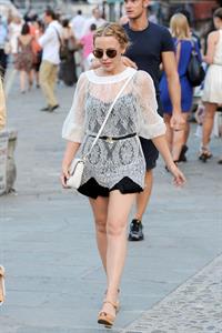 Kylie Minogue out and about in Portofino 26.07.13 
