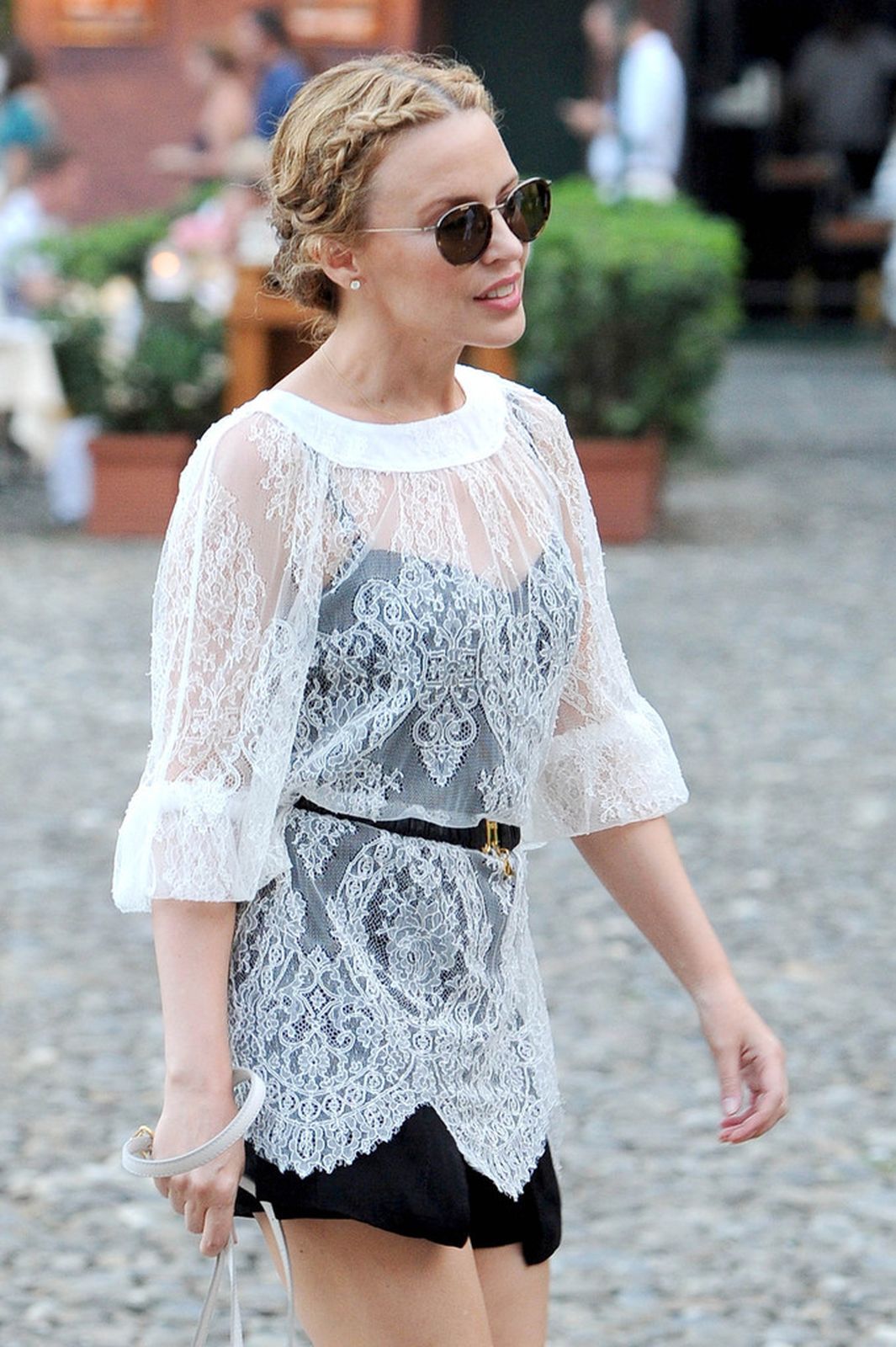 Kylie Minogue out and about in Portofino 26.07.13 
