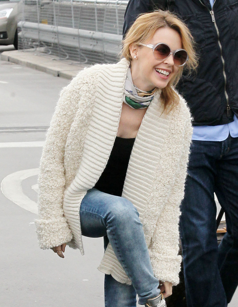 Kylie Minogue Heathrow Airport in London - October 31, 2012