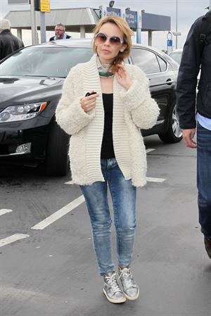 Kylie Minogue Heathrow Airport in London - October 31, 2012