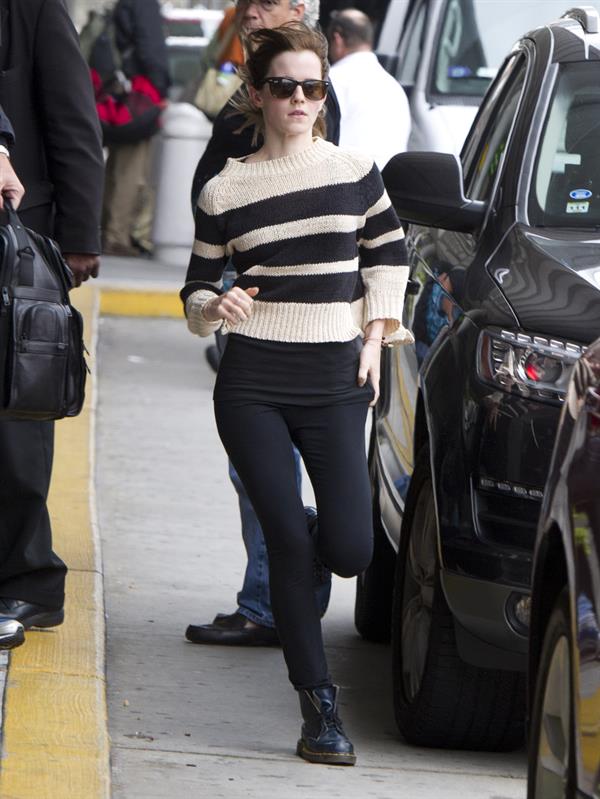 Emma Watson ...at JFK airport in NYC Sept 29, 2012 