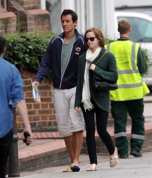 Emma Watson - In London with her boyfriend Will - August 25, 2012