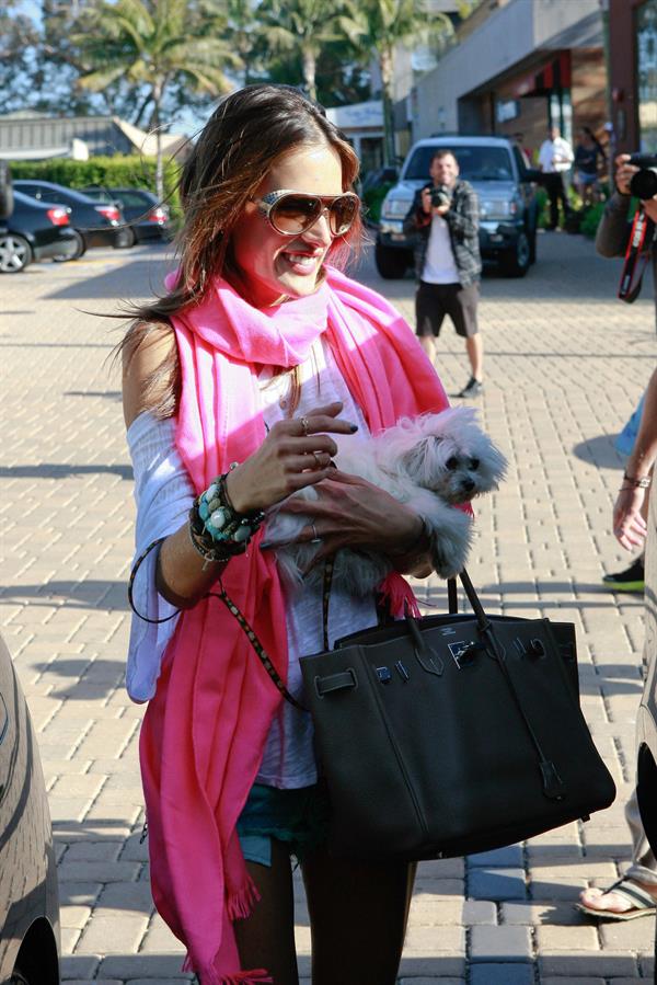 Alessandra Ambrosio at the Country Mart in Malibu on May 28, 2011