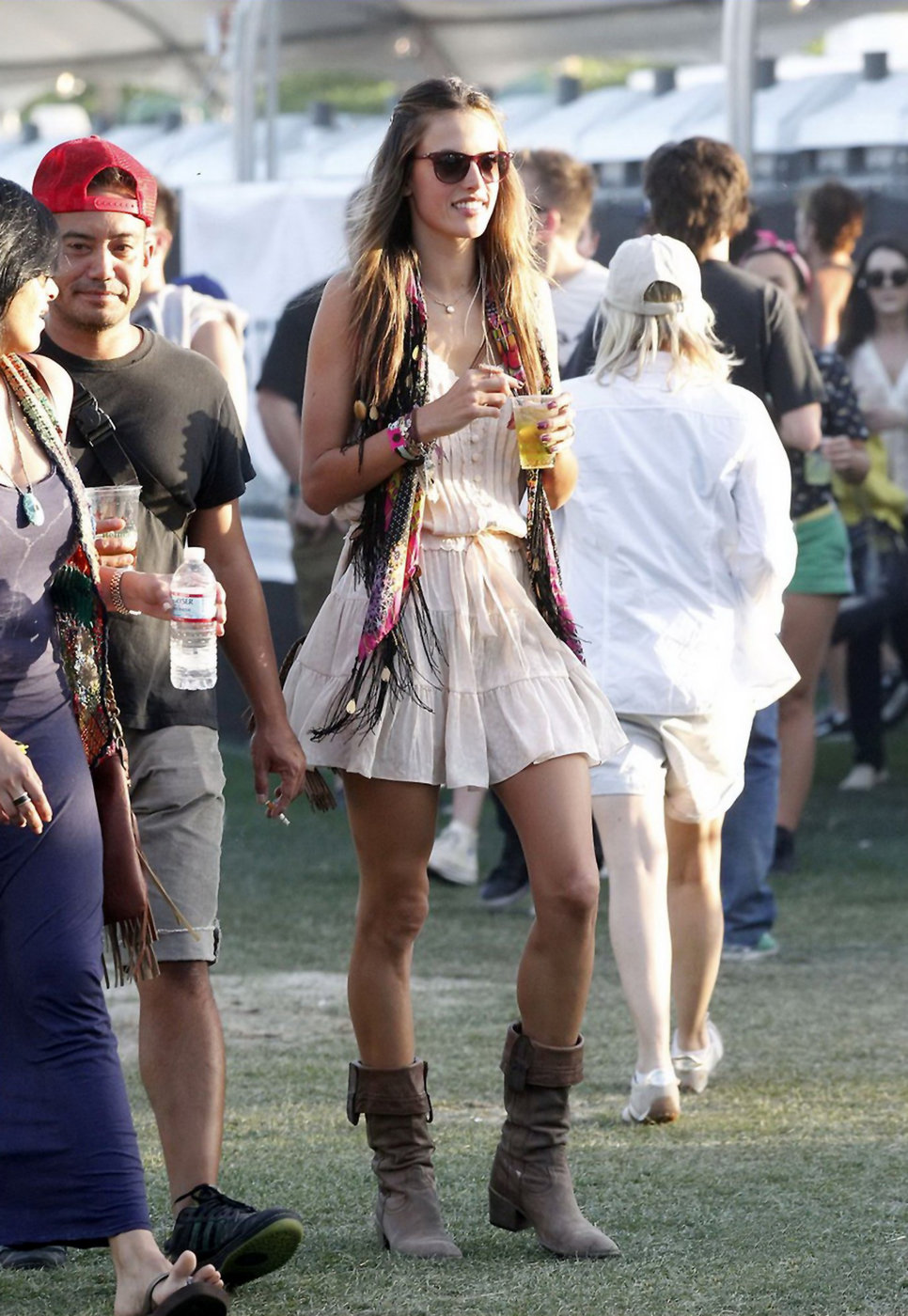 Alessandra Ambrosio Pictures Alessandra Ambrosio at Coachella Valley Music and Arts Festival day 1 on April 15, 2011