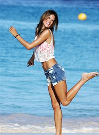 Alessandra Ambrosio photoshoot in St Barth on January 23, 2010 