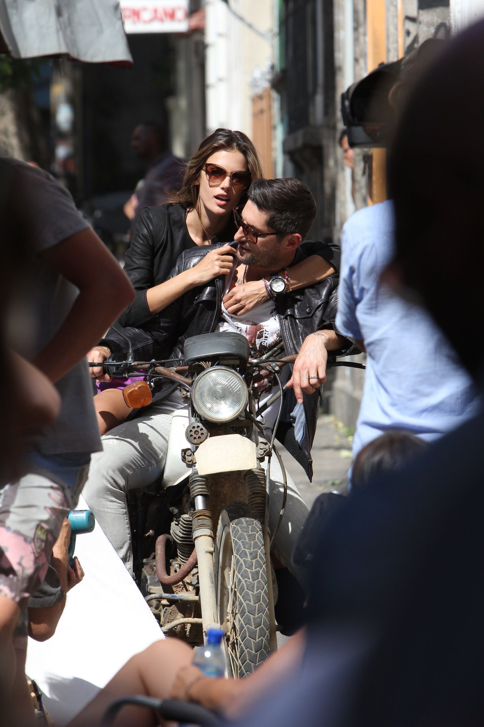 Alessandra Ambrosio on set of a photoshoot in Rio de Janeiro on July 30, 2011 