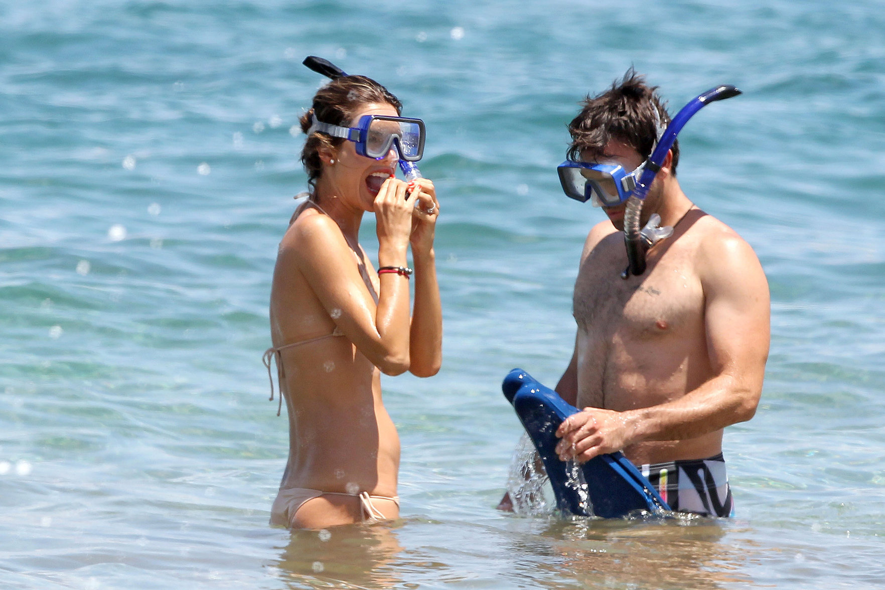 Alessandra Ambrosio Bikini Pictures Alessandra Ambrosio on the beach in Hawaii July 30, 2010