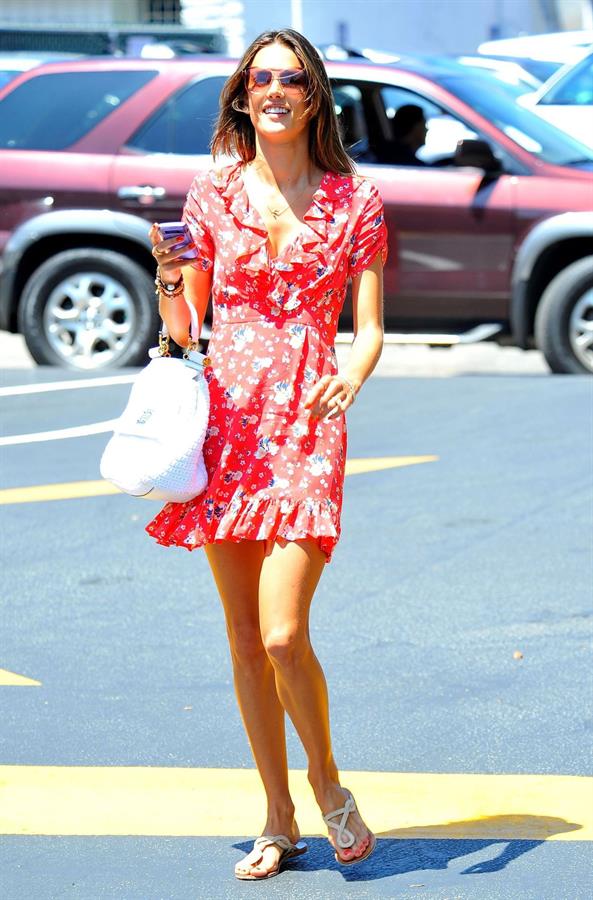 Alessandra Ambrosio out in Brentwood candids 21.08.11