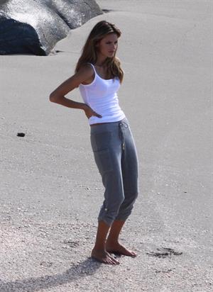 Alessandra Ambrosio photoshoot candids in St Barth