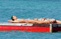 Alessandra Ambrosio Saint Barthelemy Candids on January 22, 2009 