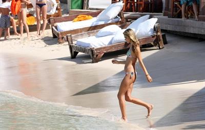 Alessandra Ambrosio Saint Barthelemy Candids on January 22, 2009 