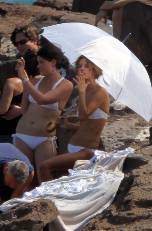 Alessandra Ambrosio photo shoot in St Barthelemy on March 7, 2010