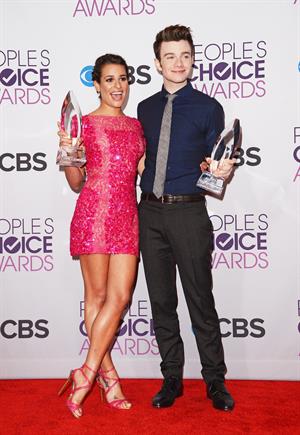 Lea Michele in pink at the 39th Annual People's Choice Awards in Los Angeles on Jan 9, 2013 