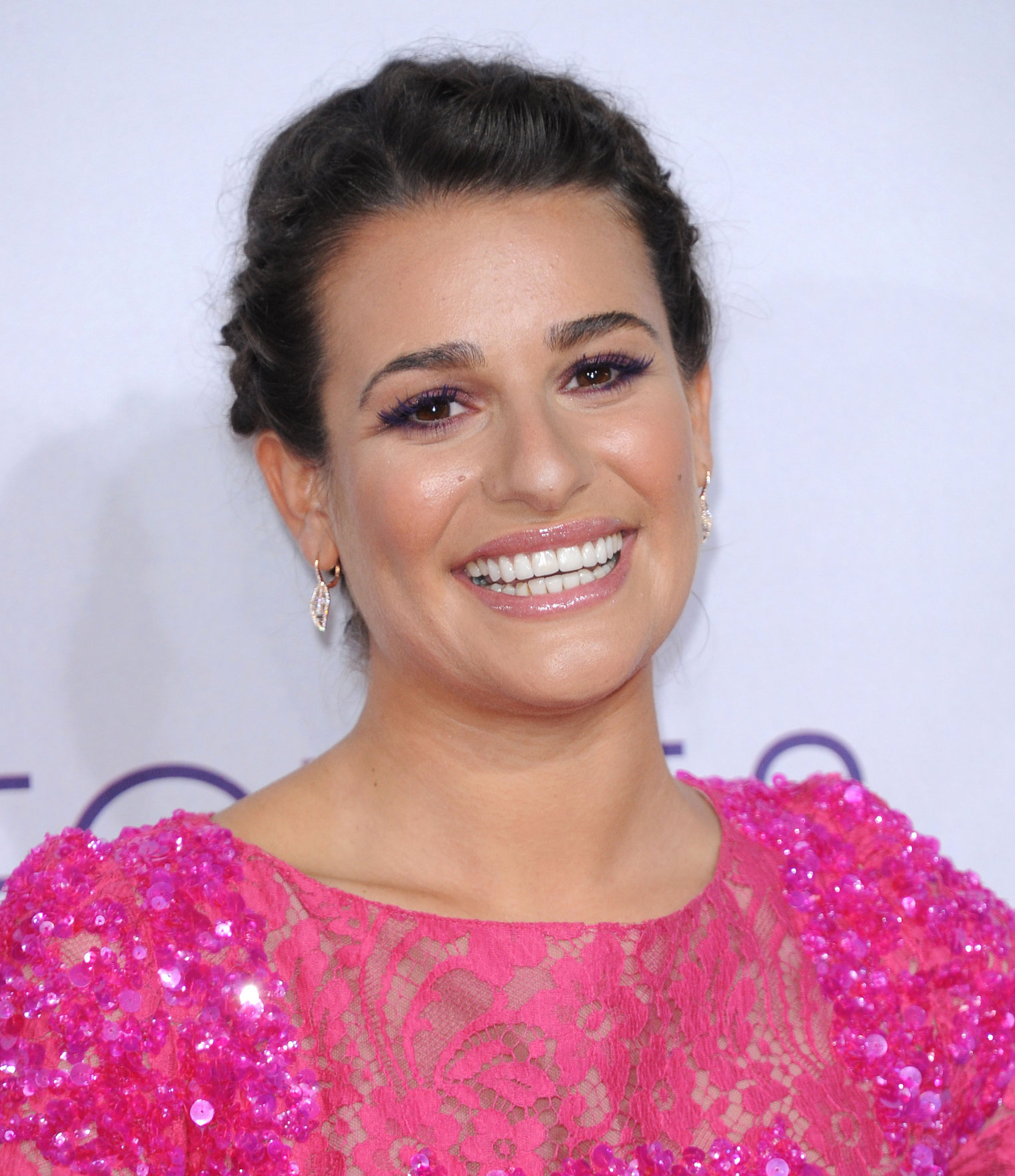 Lea Michele in pink at the 39th Annual People's Choice Awards in Los Angeles on Jan 9, 2013 