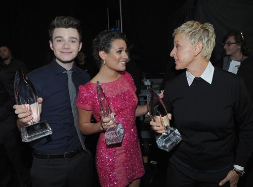 Lea Michele at the 39th Annual People's Choice Awards in Los Angeles on Jan 9, 2013