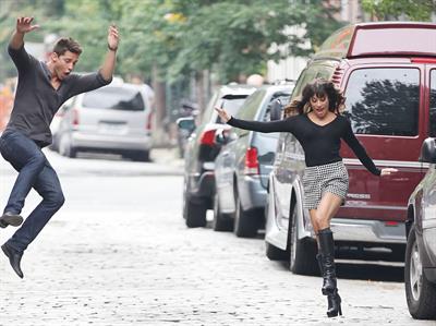 Lea Michele - On the Set of Glee - August 12, 2012