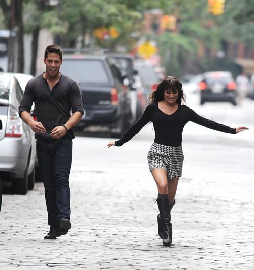 Lea Michele - On the Set of Glee - August 12, 2012