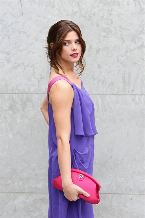 Ashley Greene at Giorgio Armani Milan Fashion Week Autumn Winter 2010 Show on February 27, 2010 