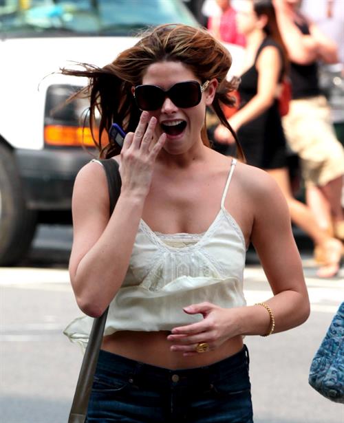 Ashley Greene out in New York City on July 7, 2010 
