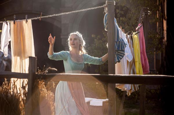 Lily James as Cinderella