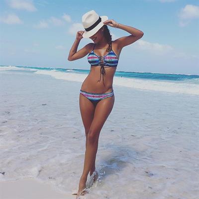 Johana Gómez in a bikini