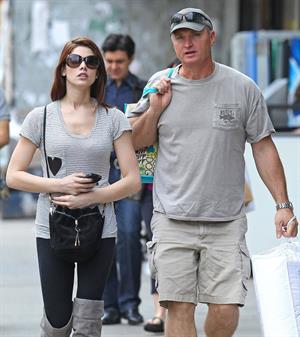 Ashley Greene shopping in New York City on March 18, 2011