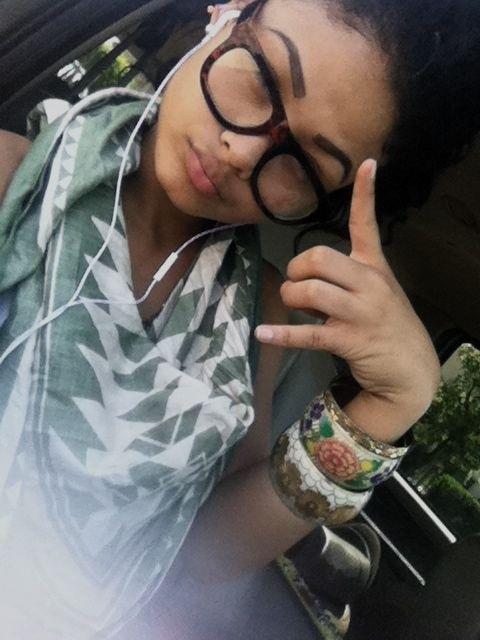 India Westbrooks taking a selfie